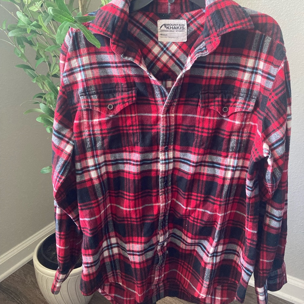 Mountain Khakis Medium Red/Black Comfy Flannel
